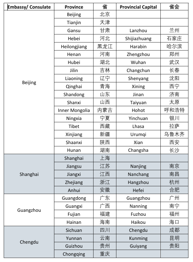 以色列签证领区划分